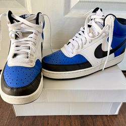 Shoes youth -Nike Court Vision Mid Next Nature Game Royal/White/Black
