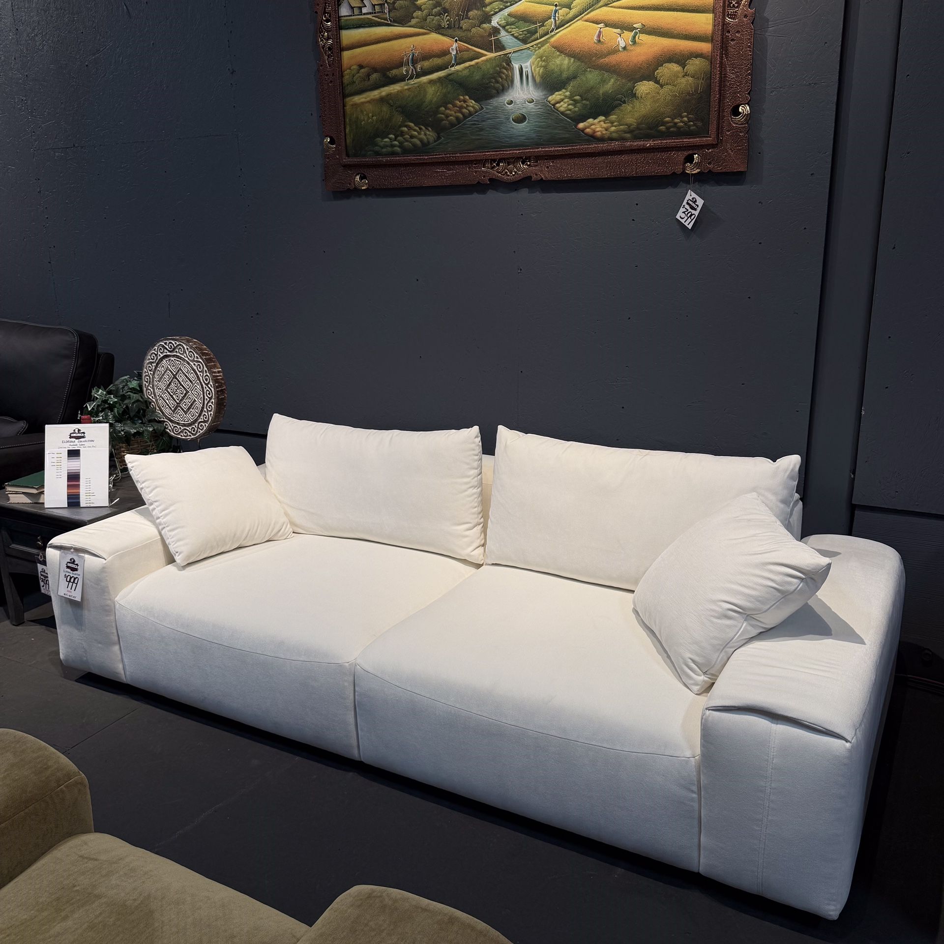 Stylish Fabric Sofa (Multiple Colors)- Eldridge