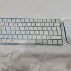 Blue Apple Magic Mouse And Keyboard Bundle with Touch ID