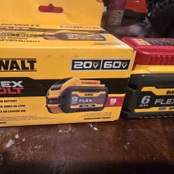 Dewalt Battery Flexvolt 9ah  and 6ah
