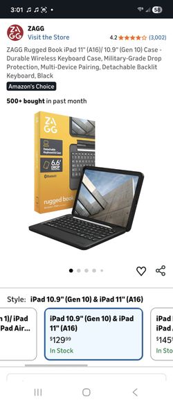 Zagg tablet case with keyboard and pen