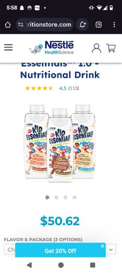 Kid Essentials Nestle Vanilla 1.5