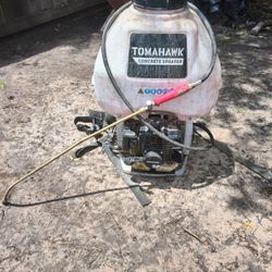 6.5 Gal. Backpack Concrete Sprayer with 1.8 HP Engine, Wand Attachment and 0.5 GPM Fan Nozzle for Concrete Finishing