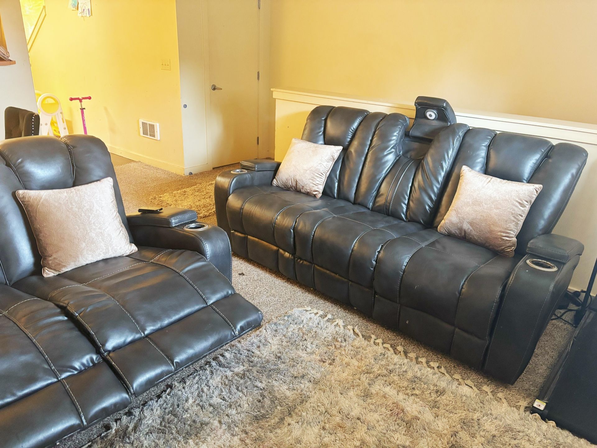 Leather Sofa And Coach For Sale Bought From Ashly Furniture