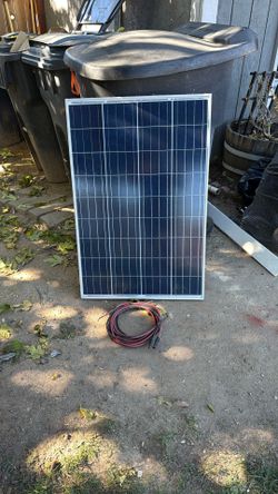 Solar Panel With Power Cables
