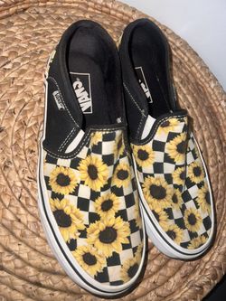 sunflower slip on vans womens size 7.5