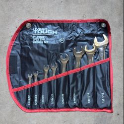Hyper Tough 8-Piece SAE Double Open End Wrench Set