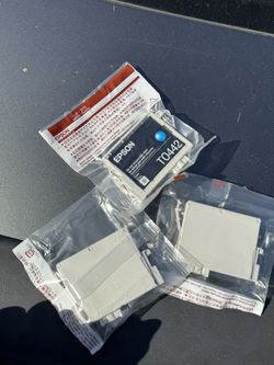 Epson TO442,444 Cyan Yellow Ink Lot Of 3 Genuine New OEM Open Box