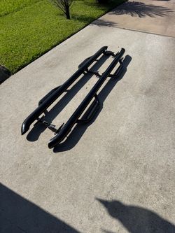 Black Steel Jeep Running Boards