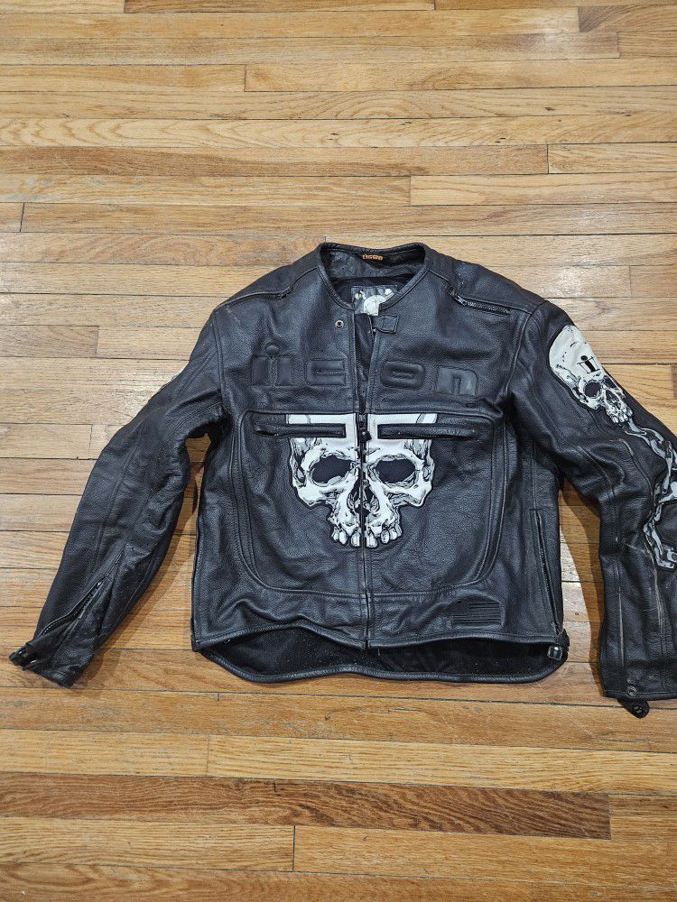 Icon Skull Motorcycle Jacket 