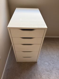 IKEA ALEX White 5-Drawer Storage Unit