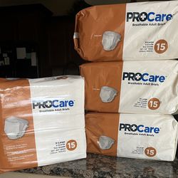 ProCare Adult Brief Tab Closure X-Large Disposable Heavy Absorbency