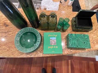 Green luxury home décor collection