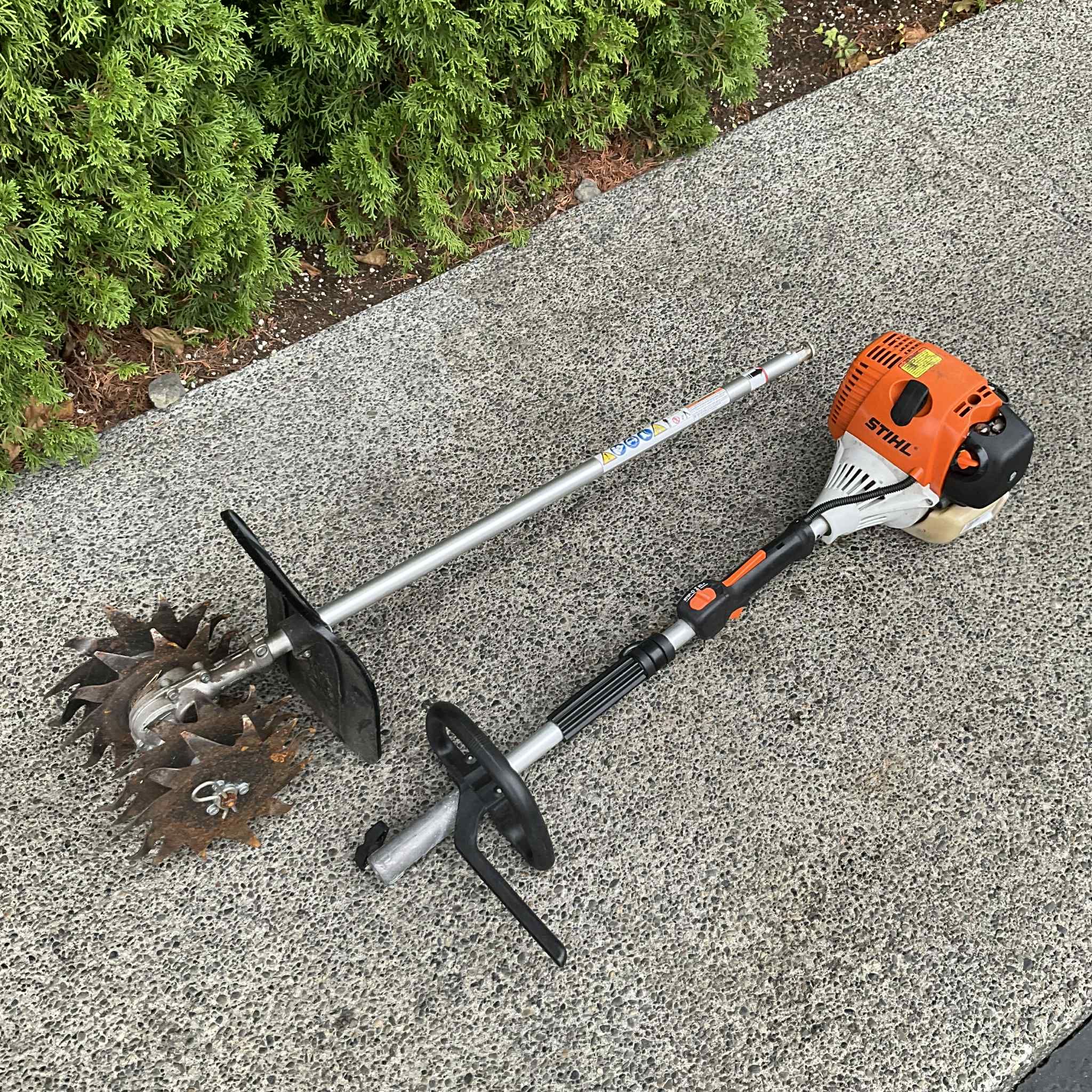 Stihl KM90R Gas Powered Kombi w/BF KM Tiller Mini Cultivator Attachment