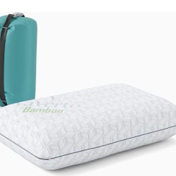 Brand New,  Memory Foam Camping Pillow – Travel Size with Washable Cover