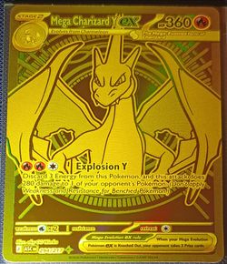 Mega Charizard Y ex - Gold Hyper Rare (#294/217) ERROR CARD★