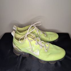 Nike Vapormax Neon Yellow Lilac Sole Womens Sz 9