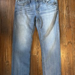 Men’s Buckle Black Jeans Size 34x30