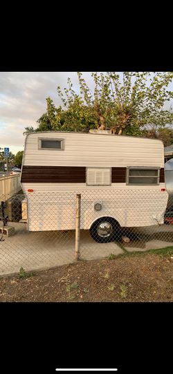 Vintage camping trailer