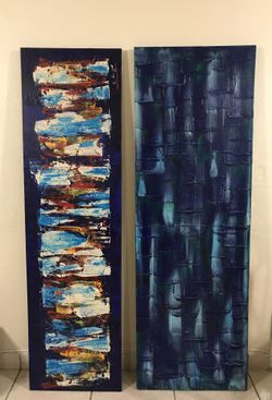 Long Modern Canvas Paintings