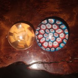 2 Paper Weights 1 Murano 