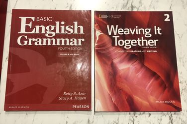Contemporary topics. 1 y 2  $25 dlls cada uno  Weaving it together 1  $30 dlls  Basic english grammar  $30 dlls  World english 1  $45 dlls