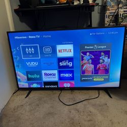 Hisense Roku LED LCD 43” Tv