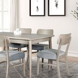 Solid Wood Dinning Set In Stock For Fast Delivery 