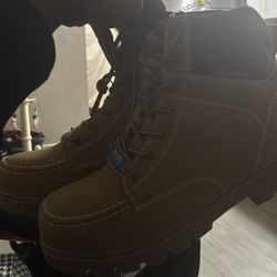 Steel toe Goodyear boots