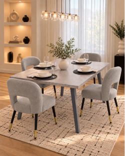 🔥 Extendable dinning table 63”-79” with 6 chairs brand new in box 📦 Mesa comedor con sillas P-1