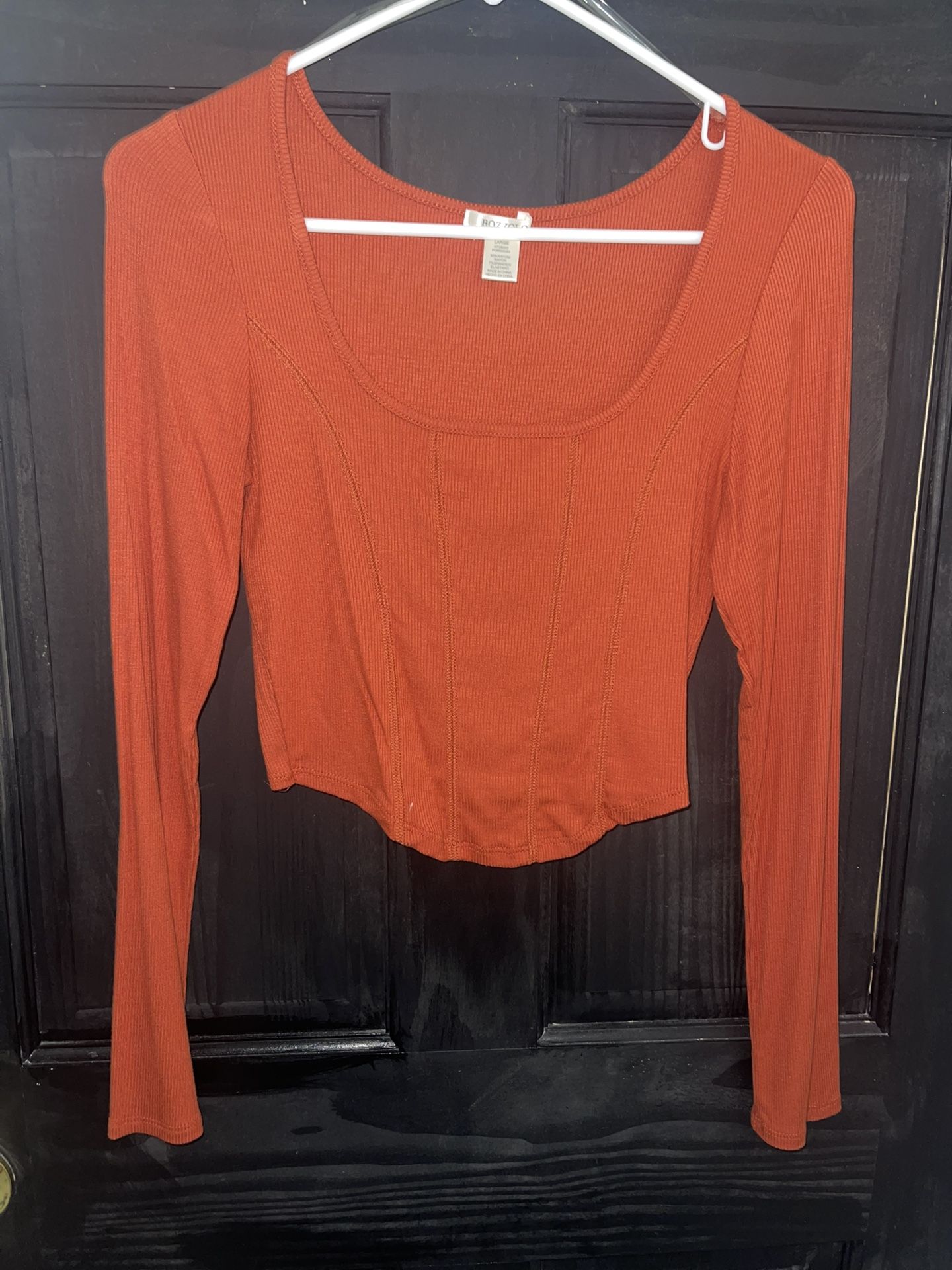 Long Sleeve Crop Top 