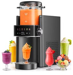 Slushie Machine for Home, Ice Cream Maker, 40OZ Capacity, DarkGray
Slushy Margarita Frozen Drink Soft Serve Ice Cream Machine, 6 Preset, No Ice Needed