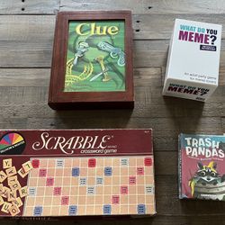 Games— Scrabble, Clue, Meme…