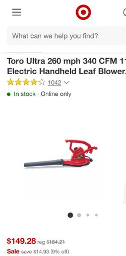 PRICE DROP!!!!! Like NEW**** TORO LEAF BLOWER