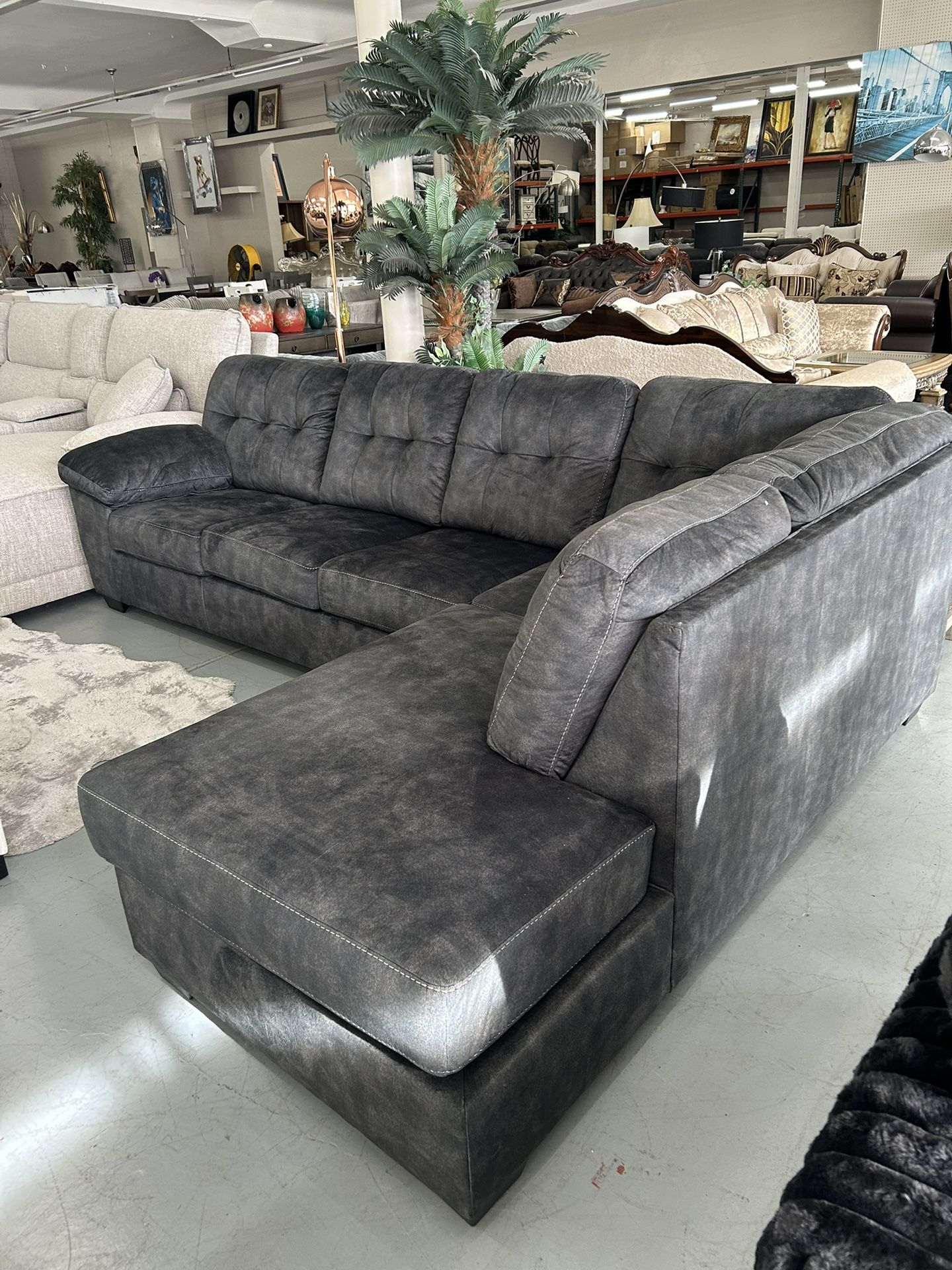 Beautiful Fabric Sectionals Sleeper, Same Day Delivery 