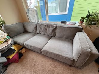 Excellent condition big comfy grey couch