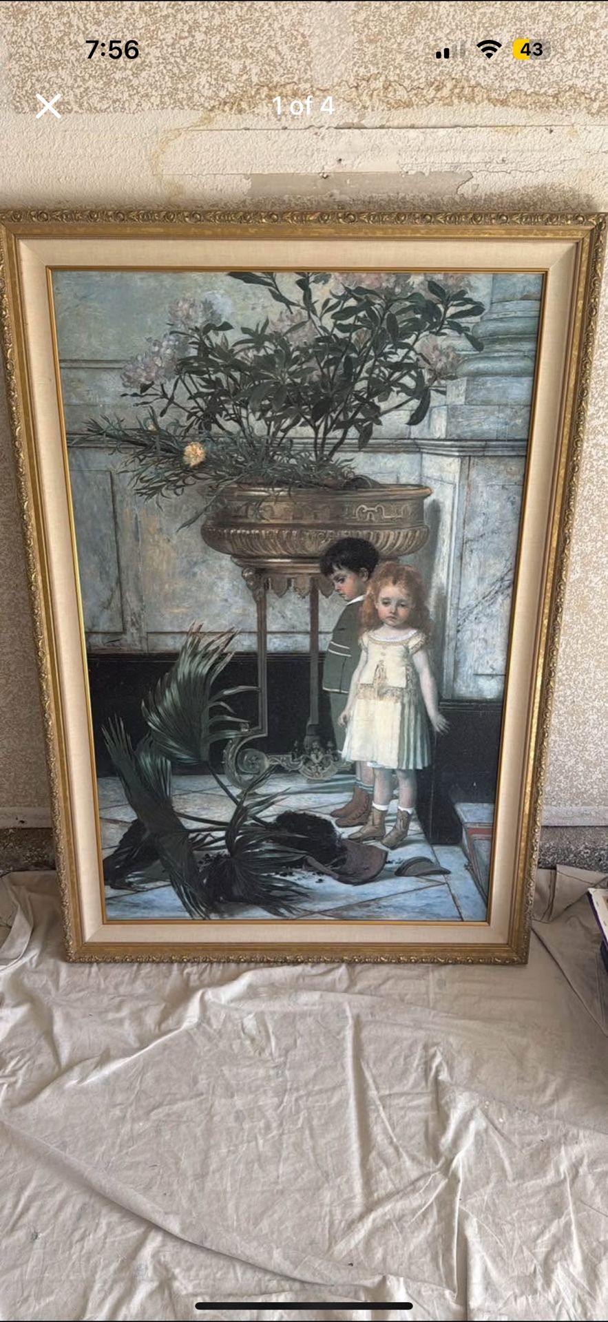 The Broken Flower Pot Giclee RARE HARD TO FIND!