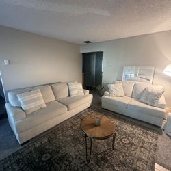 Living Spaces couch / love seat set