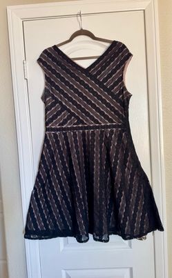 Black and Nude lace dress