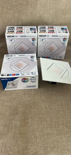 Nicor LED DQR4MA 4" Retrofit Recessed Lights (4-Pack)