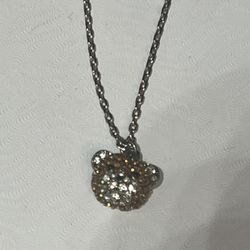 Vintage Betsy Johnson Bear Pendant With Chain
