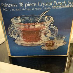 Vintage punch bowl set