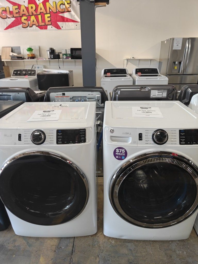 GE front load washer and dryer