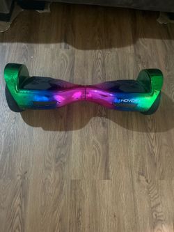 Hover-1 Self Balancing Scooter Multi-Color Green Pink Blue Rainbow Design