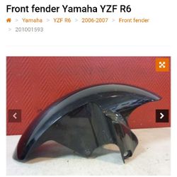 Yamaha Front Fender Grey 06-07'
