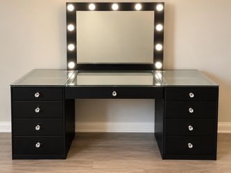 Mirror vanity drawer set