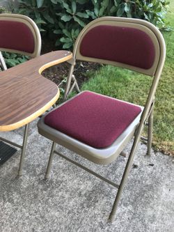 Padded High school Style Desk/chair
