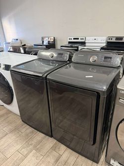Samsung washer and dryer set electric with warranty