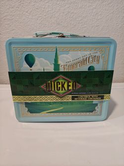 Wicked Movie Emerald City Tin Lunchbox with Beverage Container
