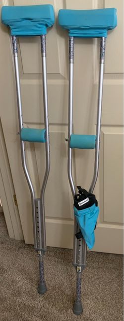 Crutches with padding